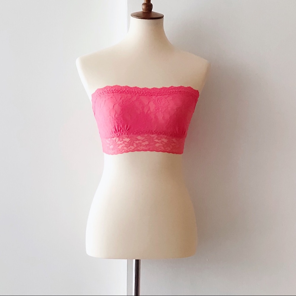 NWOT Hanky Panky Pink Lace Bandeau S